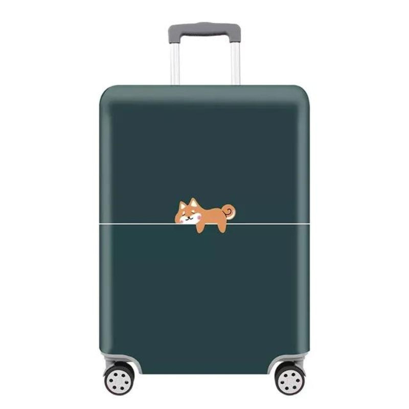 housse de protection pour valise - Bleu Motif Chien