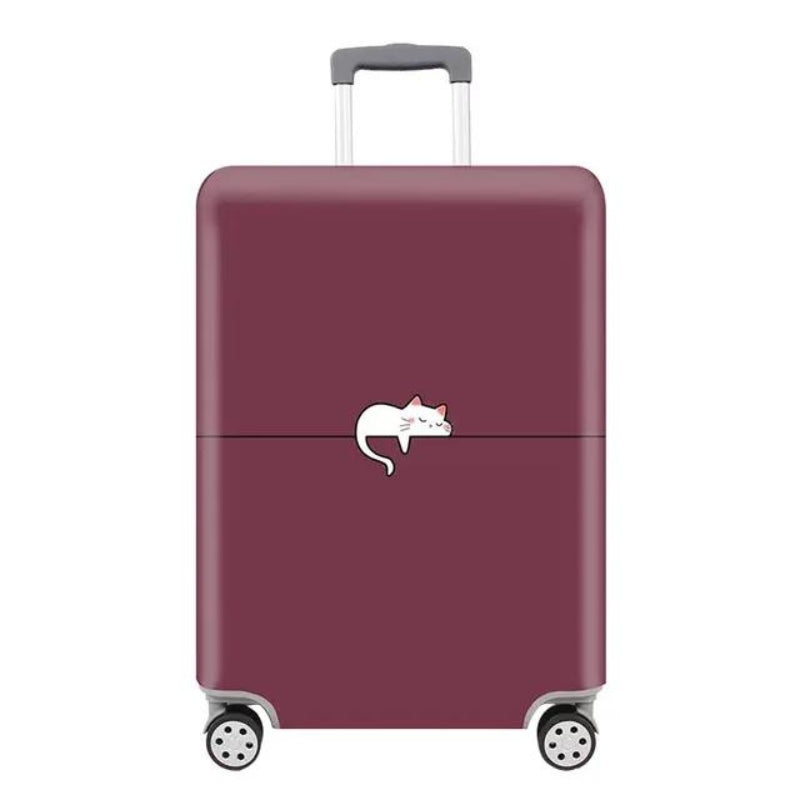 housse de protection pour bagage - Rouge Motif Petit Chat