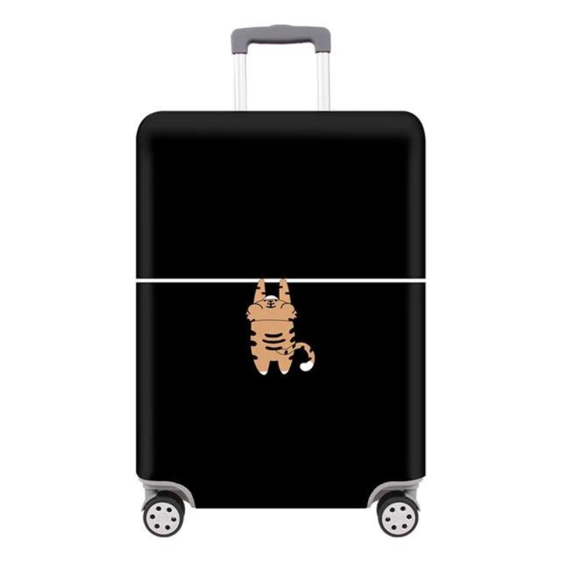 protection valise de voyage - Noir Motif Tigre
