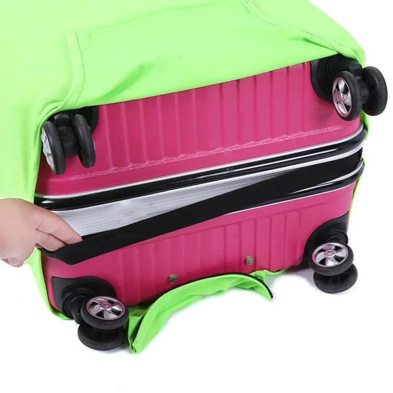 housse de protection pour valise de voyage - Rose - Noir - Bleu - Vert - Violet - Rouge - Jaune