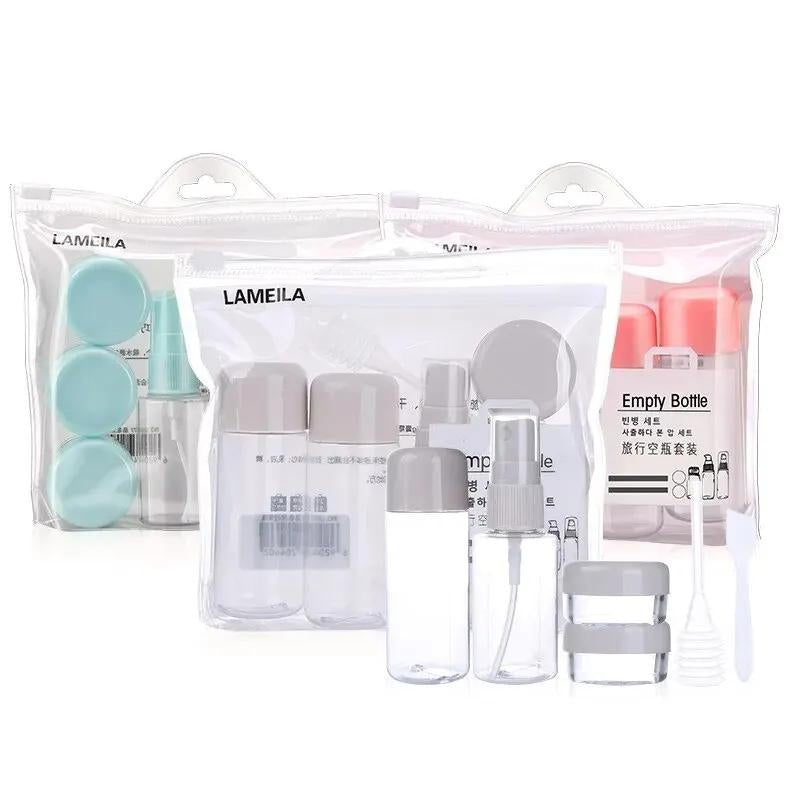 flacon de voyage - Blanche - Bleu - Rose - Gris
