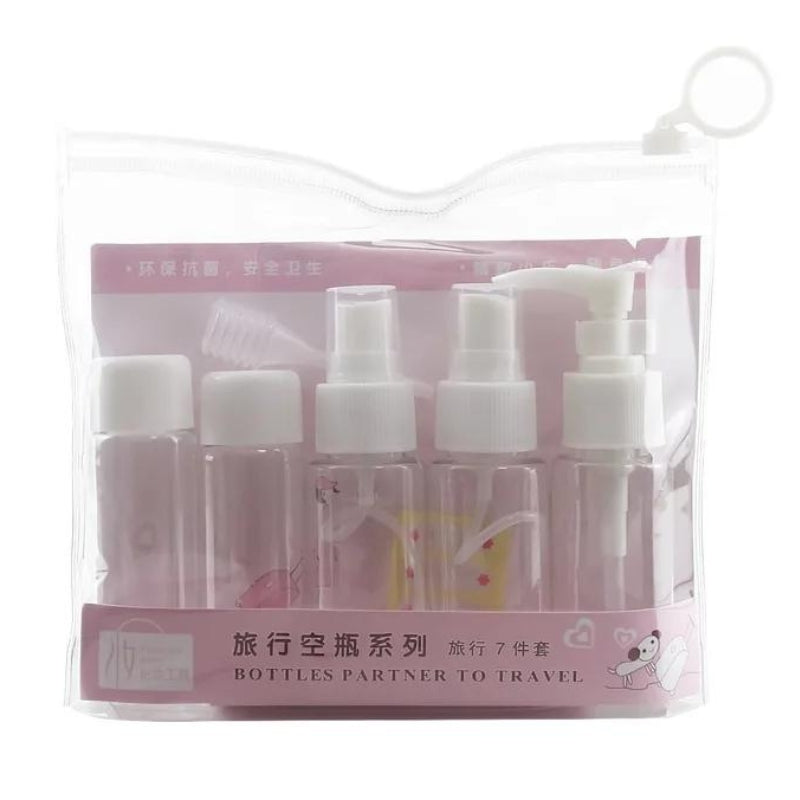 flacon de voyage à savon - Blanc - 7 Pièces - Modèle 1