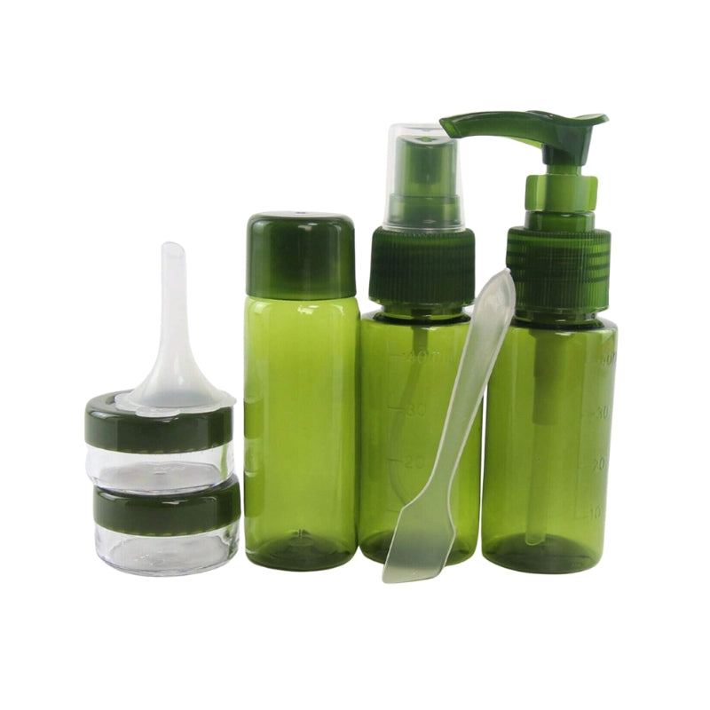 flacon de voyage pour savon liquide - Vert - 7 Pièces - Modèle 1