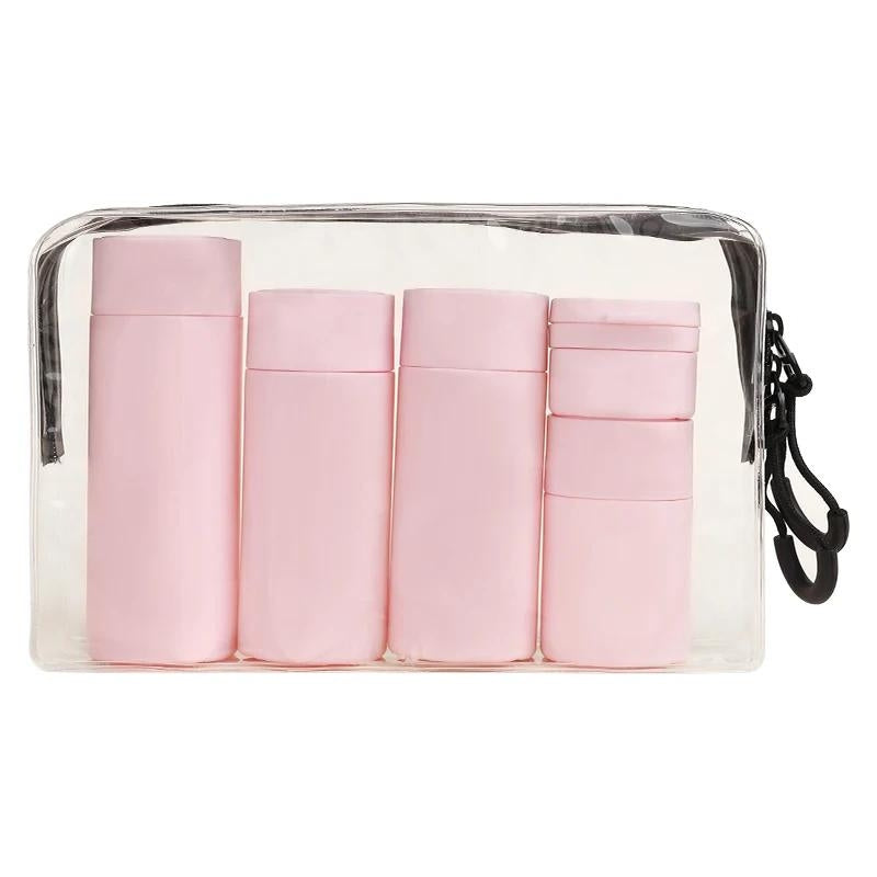 kit flacon voyage avion - Rose