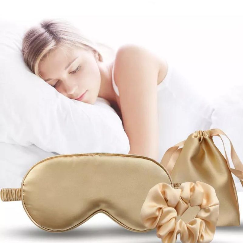 masque pour la nuit en soie - Or Trois Pièces - Blanc Trois Pièces - Rouge Trois Pièces - Rose Clair Trois Pièces - Noir Trois Pièces - Vert Trois Pièces - Gris Trois Pièces - Rose Trois Pièces - Violet Trois Pièces - Noir Simple Masque