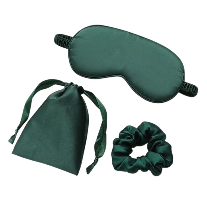 masque de nuit pour femme - Vert Trois Pièces