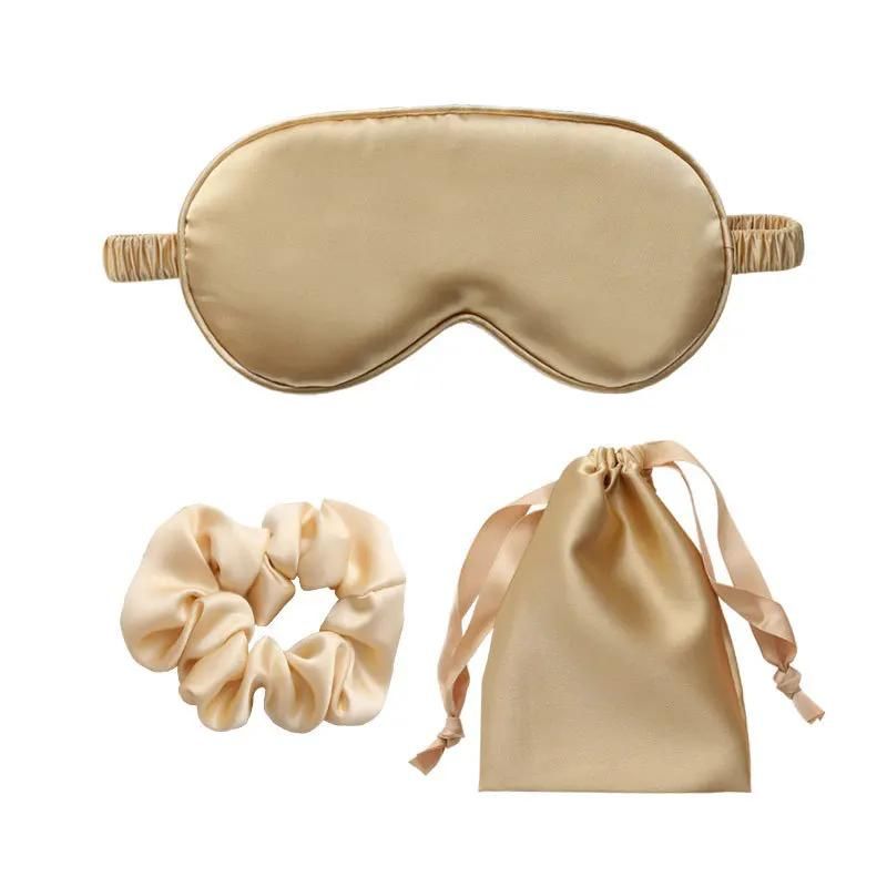masque de nuit en soie luxe - Or Trois Pièces 