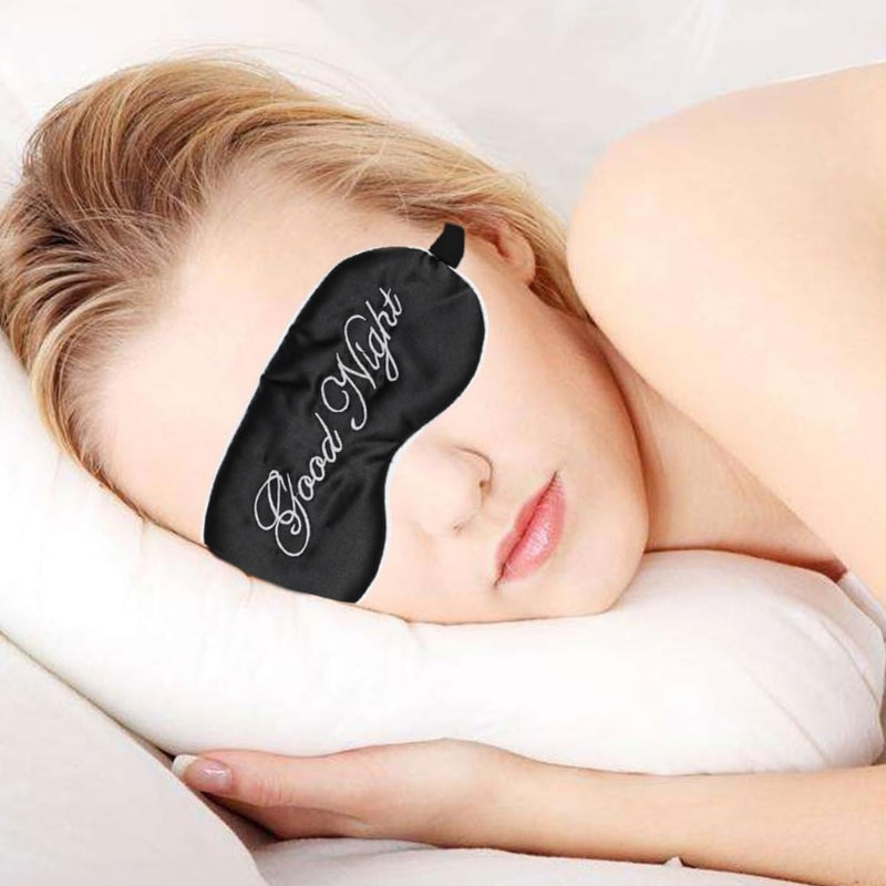 masque de nuit yeux en soie - Rouge - Rose - Noir - Beige - Vert Clair - Gris - Fushia - Bleu Ciel - Doré