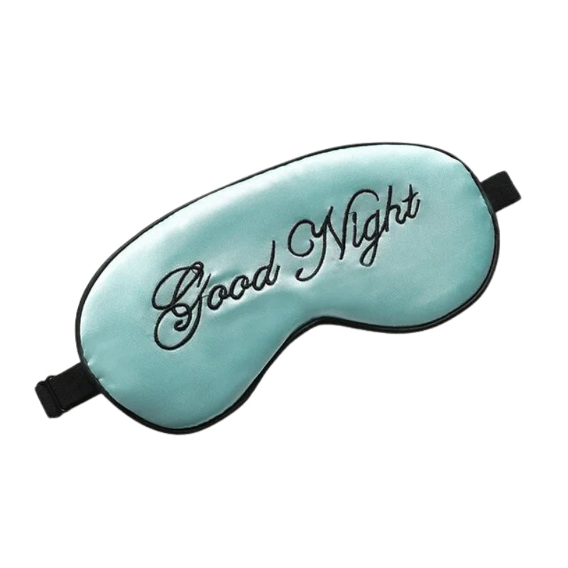 masque pour le sommeil en soie - Vert Clair