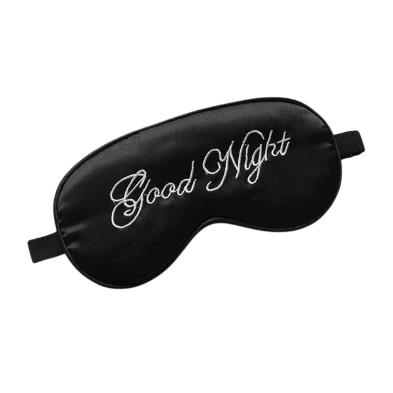masque en soie pour les yeux - Noir