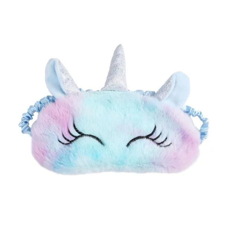 masque de nuit licorne - Bleu
