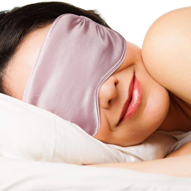 masque de sommeil luxe - Bleu Ciel - Bleu - Vert - Noir - Violet - Rose