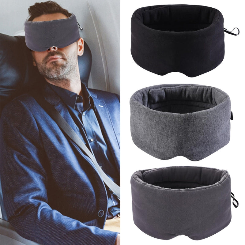 masque voyage avion - Noir - Gris