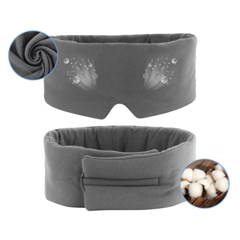 masque avion yeux - Noir - Gris