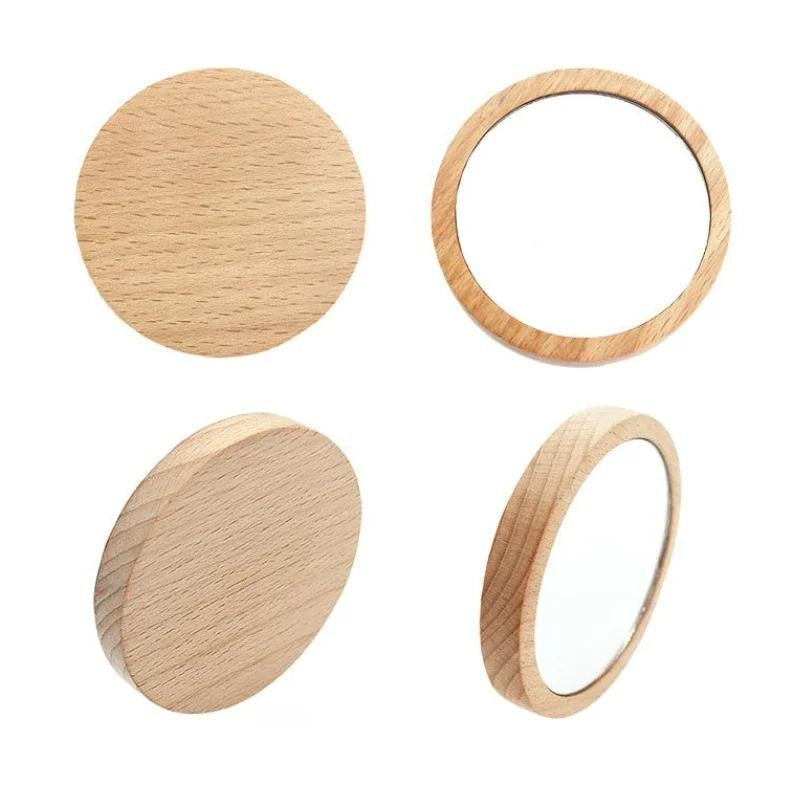 miroir de poche bois - Bois