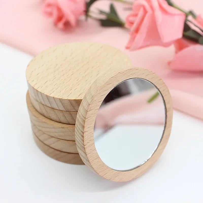 miroir de poche en bois - Bois