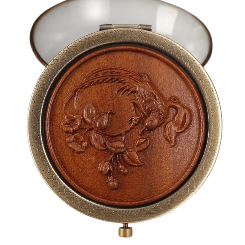 miroir de poche femme - Marron - Modèle 2