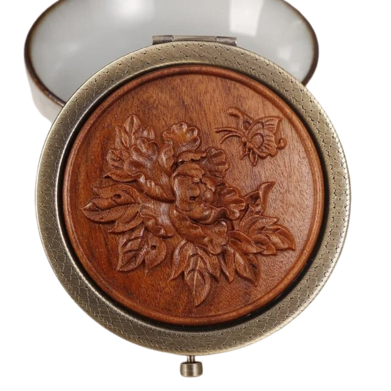 miroir de poche original - Marron - Modèle 3