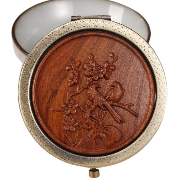 miroir de poche pour femme - Marron - Modèle 4