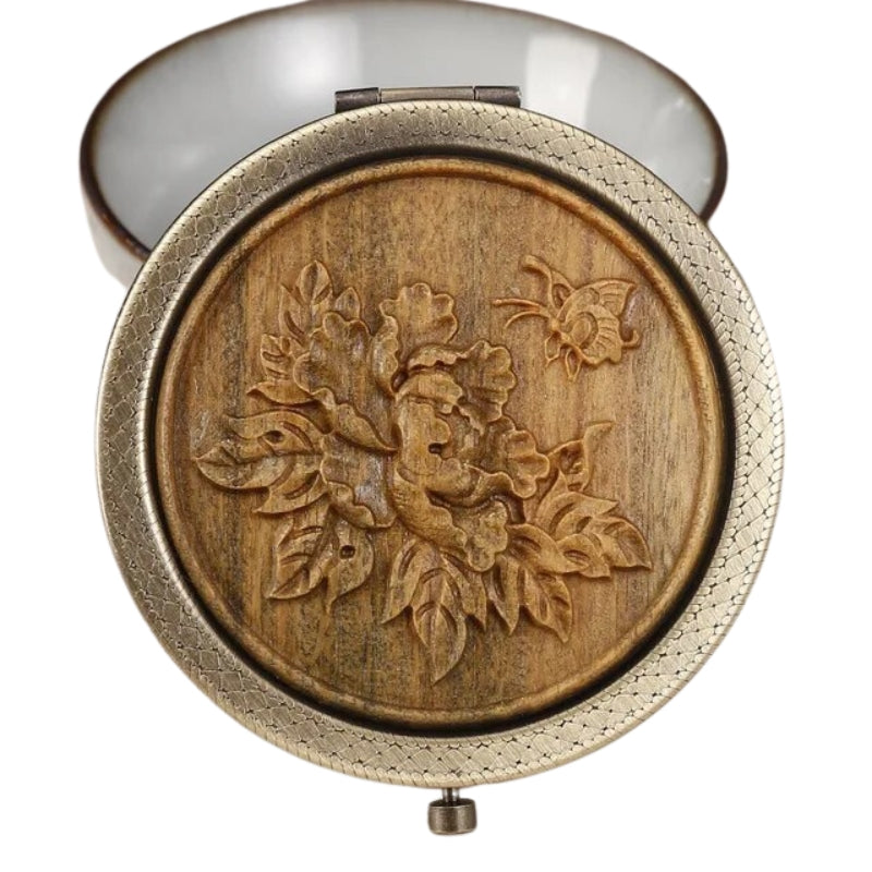 miroir de luxe en bois - Marron Clair - Modèle 3