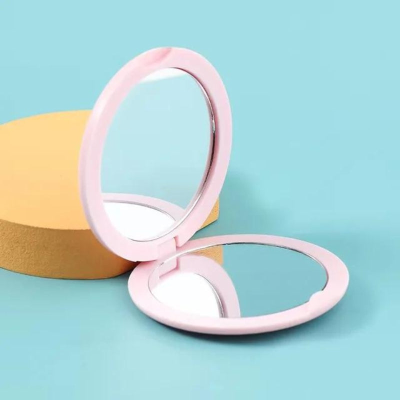 miroir de poche chic - Jaune - Noir - Blanc - Violet - Rose - Rose Fushia - Orange - Vert - Bleu - Beige