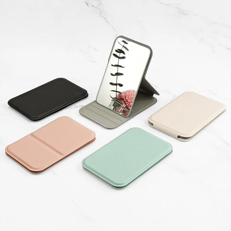 miroir de poche original - Noir - Vert - Gris - Rose - Beige