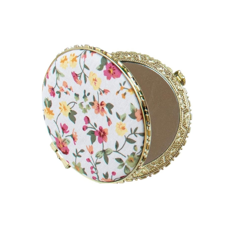 miroir de poche tissu - Blanc