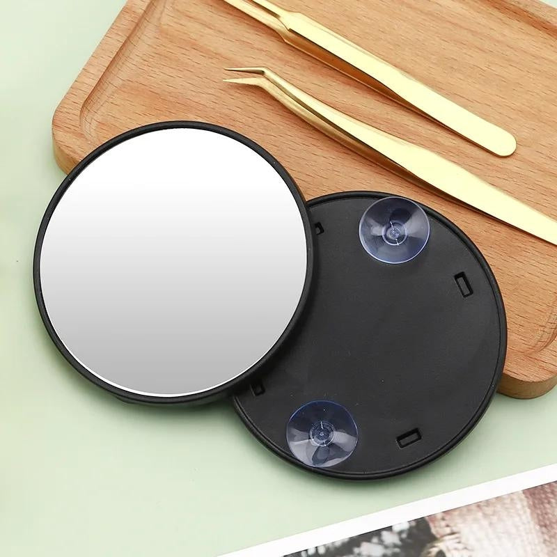 miroir grossissant x10 flexible avec ventouse - Noir avec Zoom X10 - Noir avec Zoom X15 - Noir avec Zoom X30