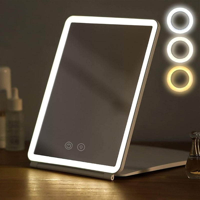 miroir zoom - Blanc - Rose