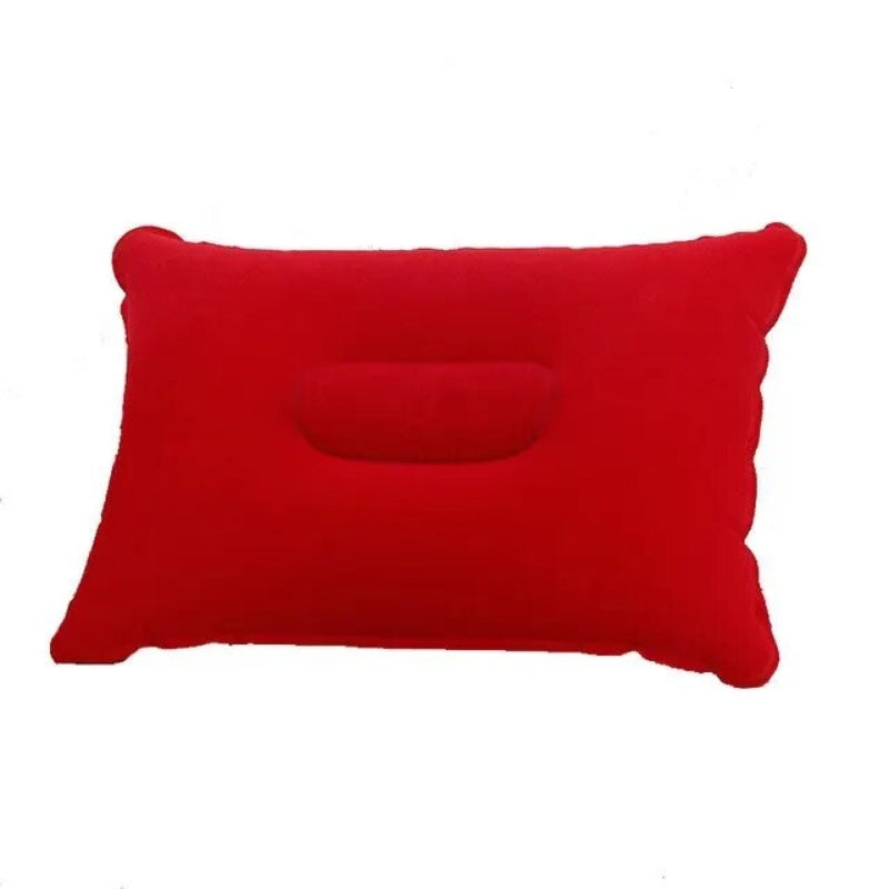 meilleur oreiller de voyage gonflable - Rouge
