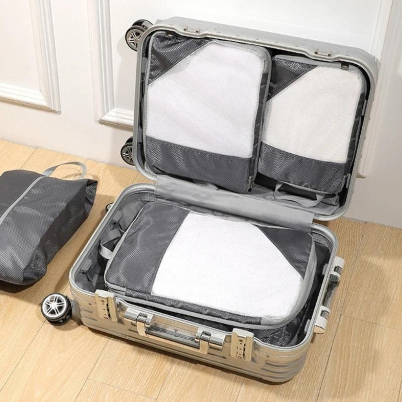 organisateur de valise cabine - Bleu - Bleu Ciel - Noir - Gris