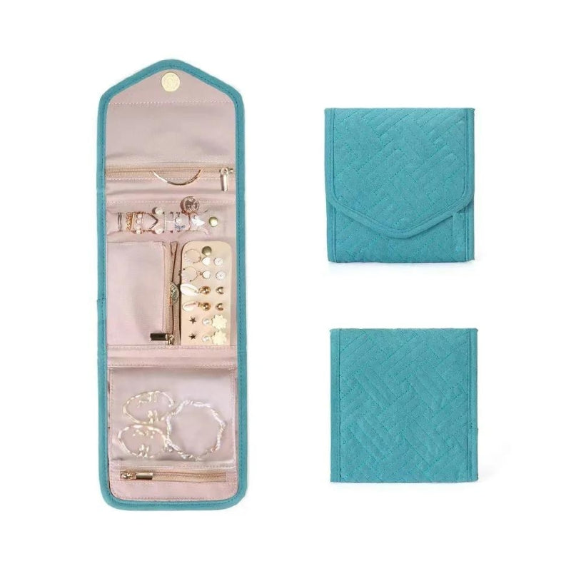 pochette à bijoux de femme - Bleu - S