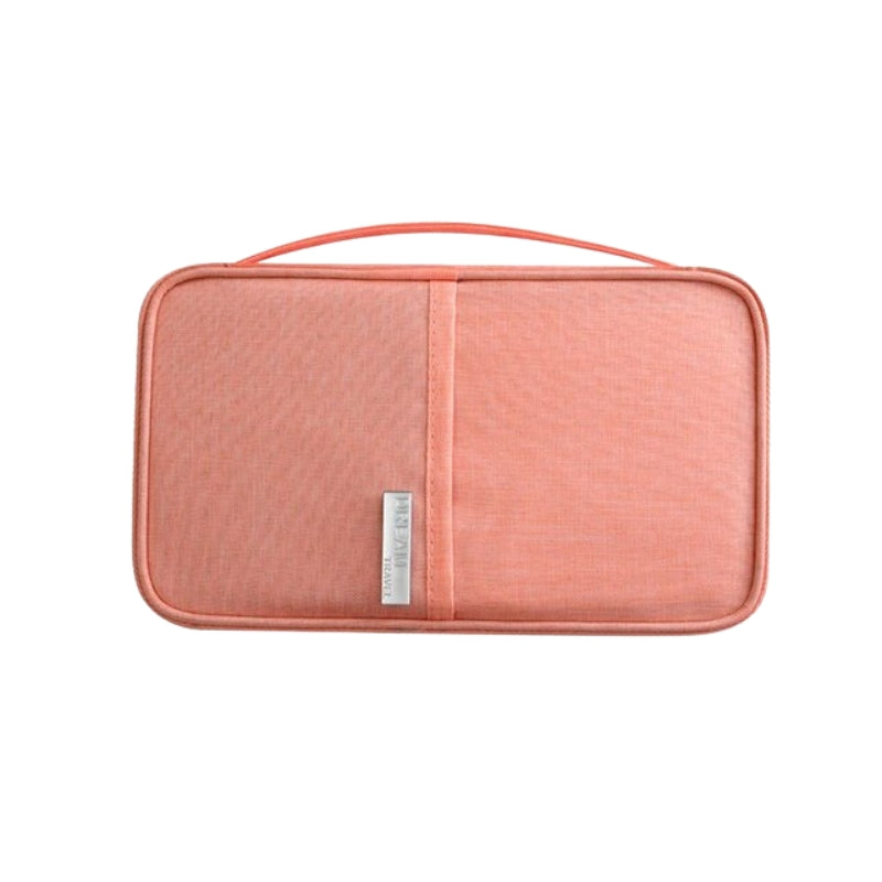 pochette documents voyage - Rose - S