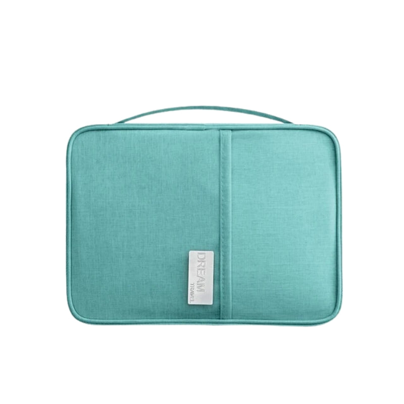 pochette pour document de voyage - Bleu Ciel - L