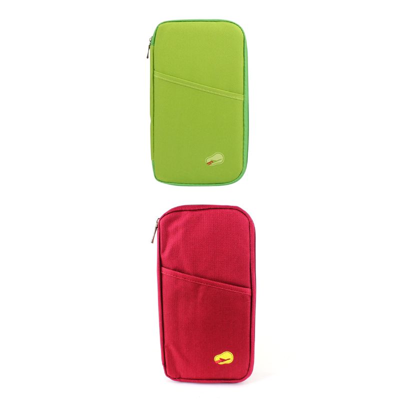 pochette voyage femme - Duo Rouge et Vert
