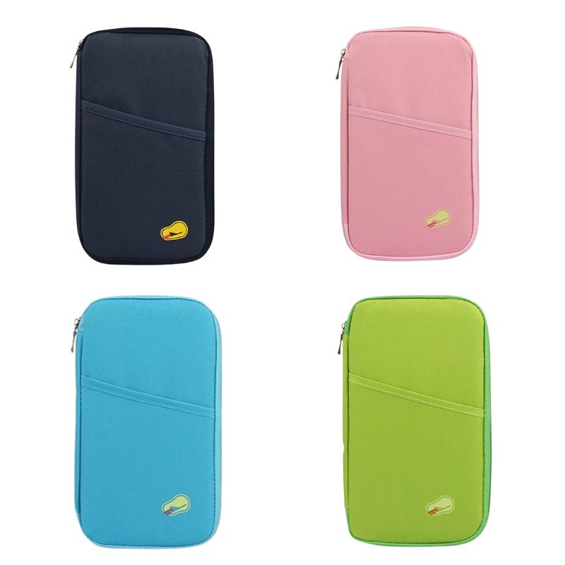 pochette voyage homme - Lot de 4 Couleurs Bleu Marine. Rose. Bleu Ciel et Vert