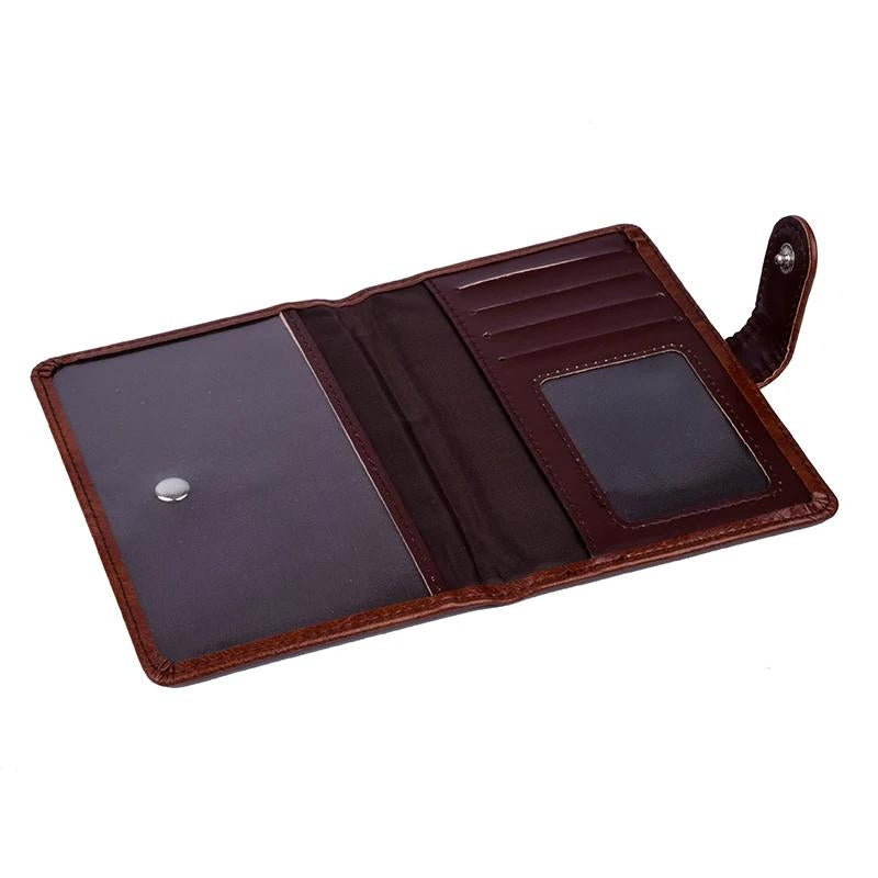 porte document homme luxe - Marron Clair - Marron Foncé - Noir - Rouge