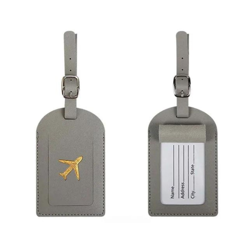 porte étiquettes bagages - Gris