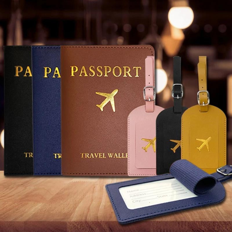 etiquette porte adresse valise - Noir - Bleu Ciel - Bleu - Gris - Marron - Rose - Rouge - Jaune