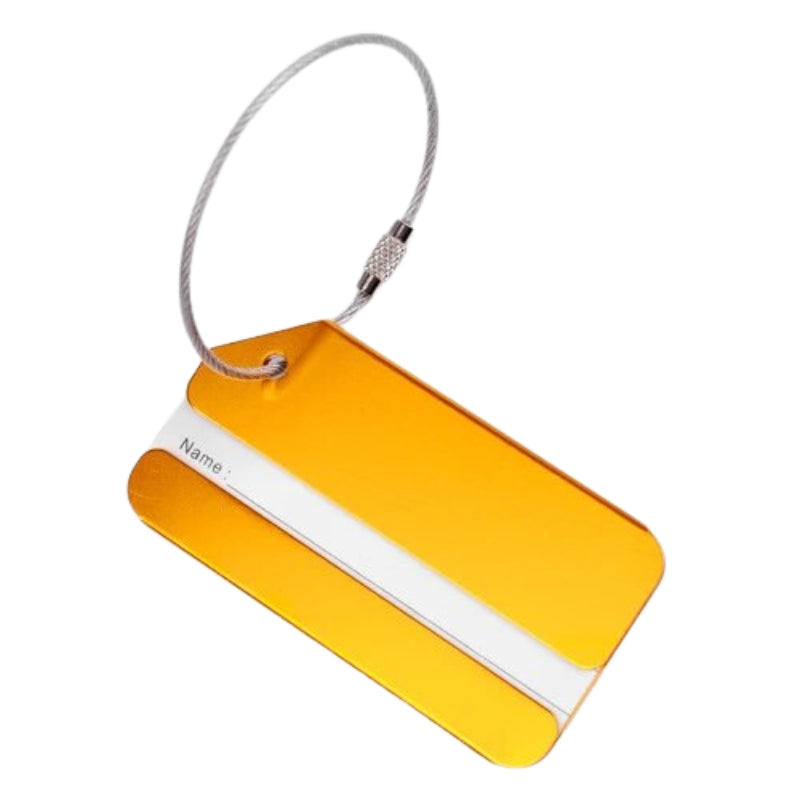airplane luggage tag holder - Yellow