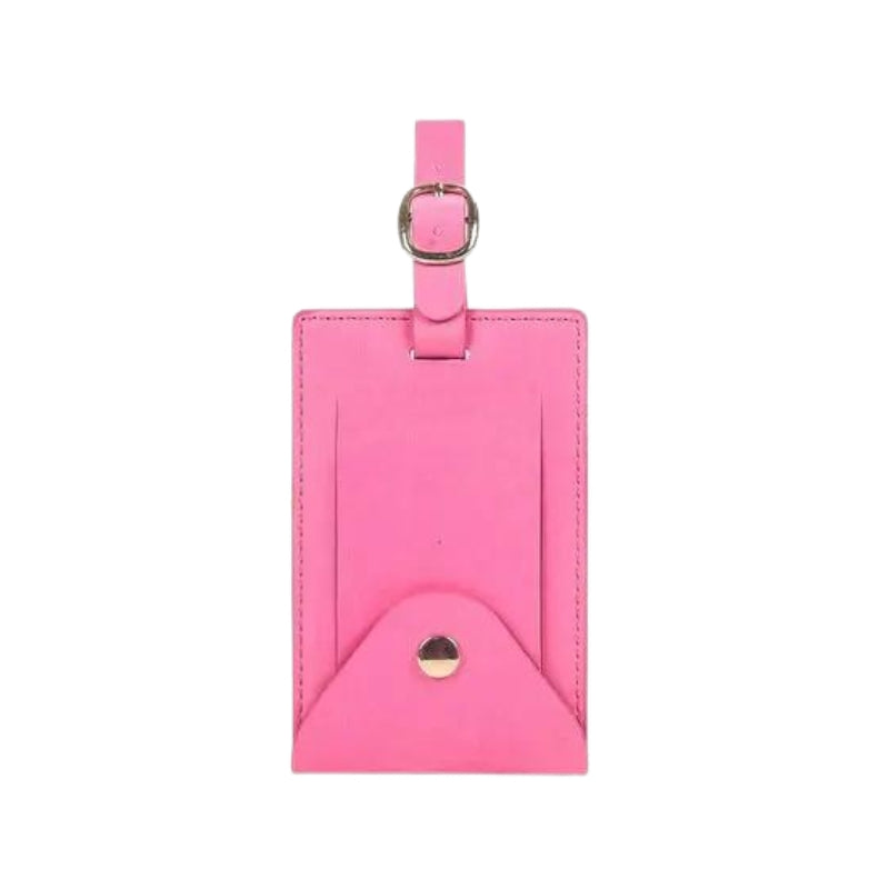 porte étiquette pour valise - Rose