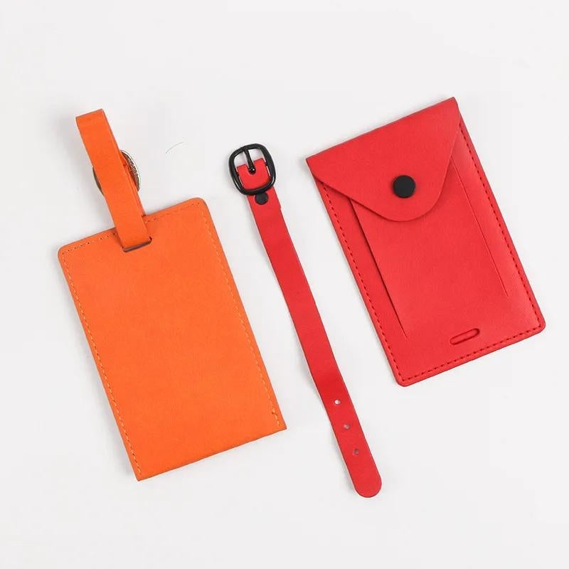 porte etiquette pour bagage - Rose - Bleu - Noir - Vert - Rouge - Orange