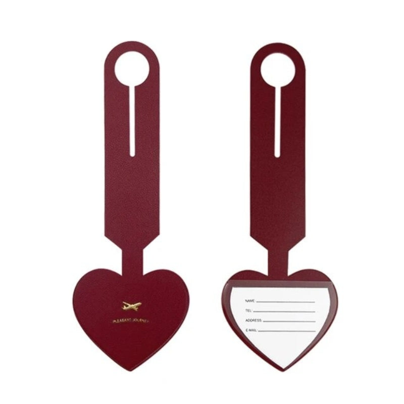 porte étiquette pour valise - Rouge