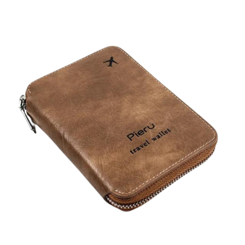 portefeuille pour femme RFID - Marron Clair