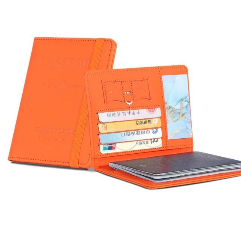 porte monnaie femme rfid - Orange