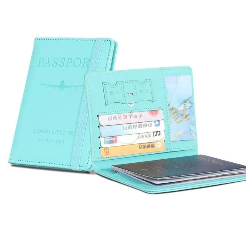 porte monnaie rfid femme - Turquoise