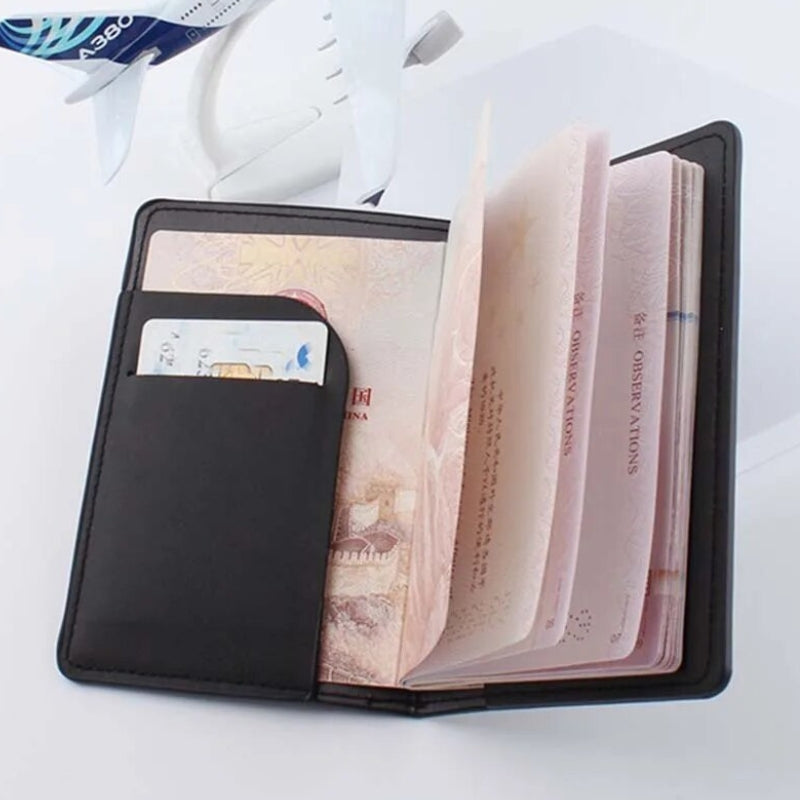 porte passeport cuir femme - Noir - Marron - Violet - Rose - Blanc