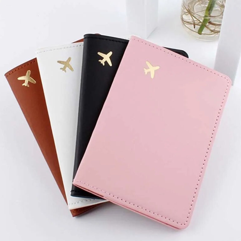 porte passeport cuir homme - Noir - Marron - Violet - Rose - Blanc
