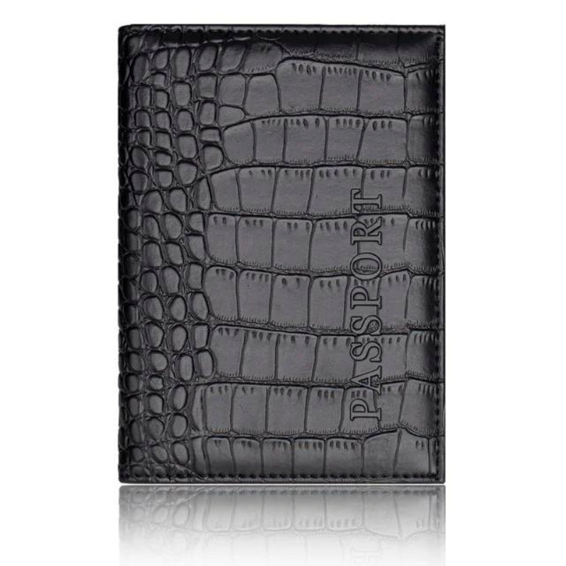 porte-passeport luxe - Noir