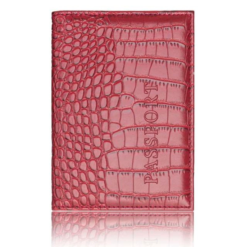 porte-passeport luxe homme - Rouge